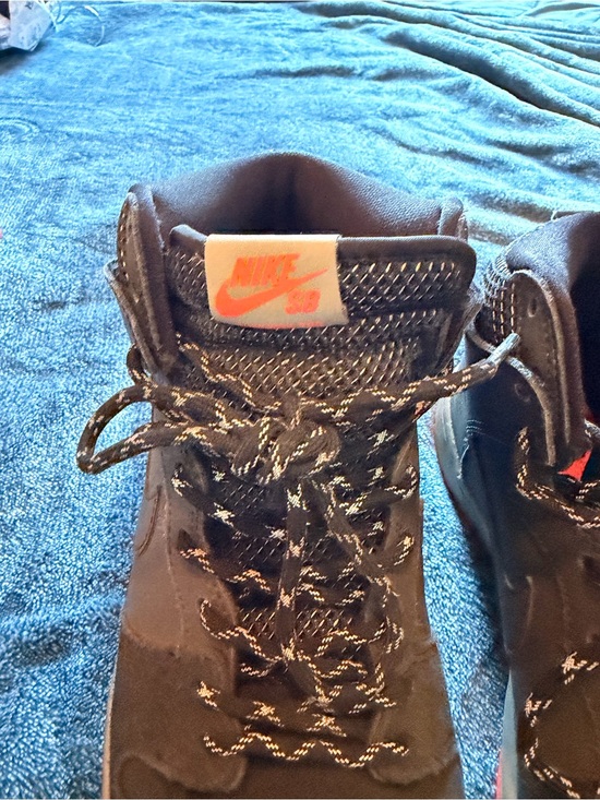 Nike Other - Nike SB Dunk High Pro Black Red Skate Shoes Sneakers Size 10.5